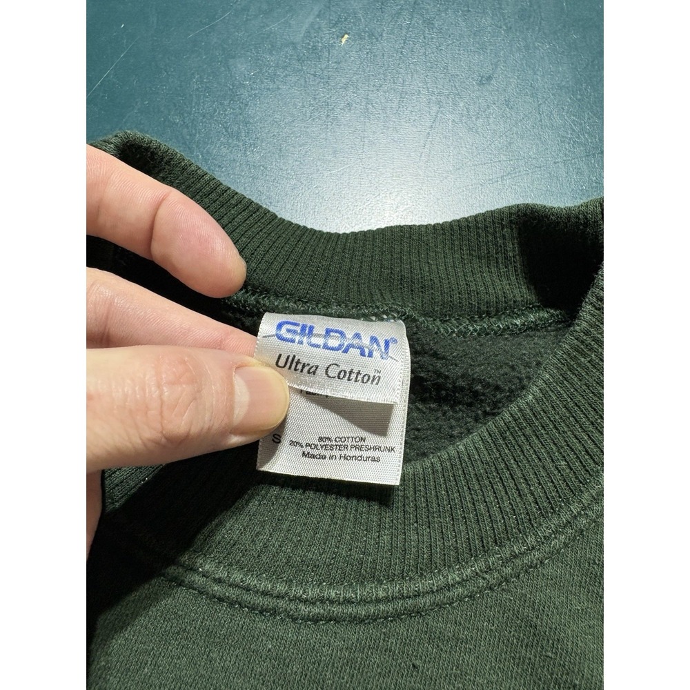 Vintage Michigan State Crewneck Sweatshirt Men's Small Green White Pullover NCAA - Picture 3 of 7